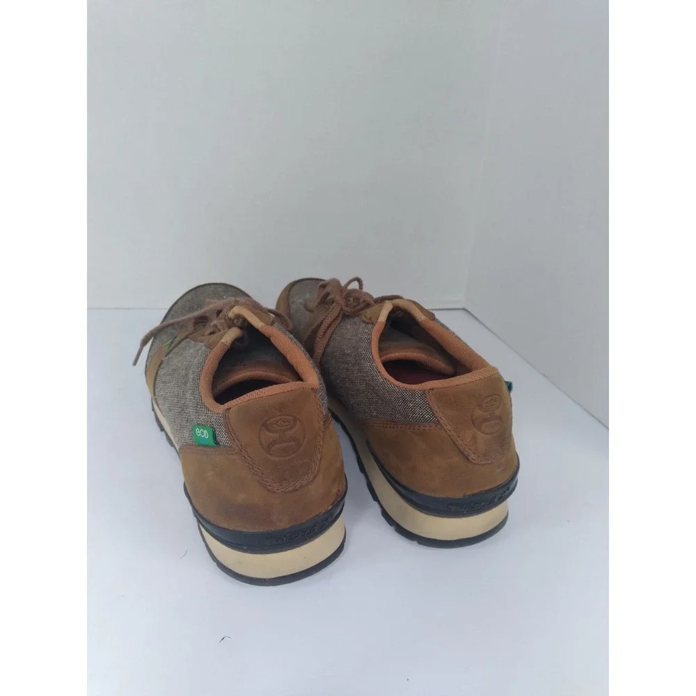 Twisted X Eco TWX Mens‎ Brown Leather Fabric Low Top Sneakers Casual Shoes